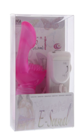 Розовый вибростимулятор-пальчик E-SENSUAL - 1