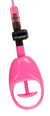 Розовая вакуумная помпа для клитора с вибрацией Eat My Pussy - 3