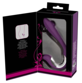 Перезаряжаемый вибратор с клиторальным стимулятором Javida Vibe with Clit Stimulator - 18,5 см. - 4