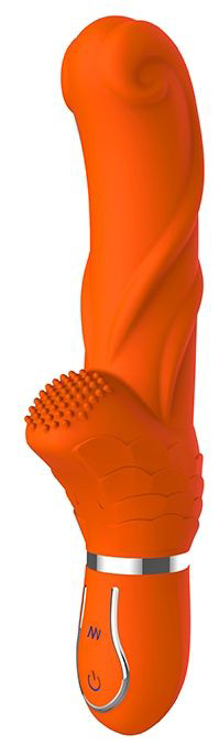 Оранжевый вибратор ORANGE PERFECTION - 22 см.