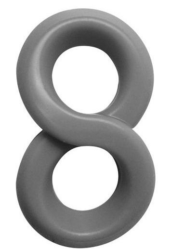 Серое эрекционное кольцо на пенис RINGS LIQUID SILICONE - 0