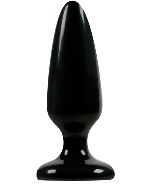 Средняя черная анальная пробка Jelly Rancher Pleasure Plug Medium - 12,7 см. - 1