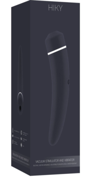 Чёрный вакуумный клиторальный вибромассажер Personal vibrator HIKY - 0