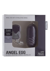 Фиолетовое виброяйцо Angel Egg с пультом ДУ - 2