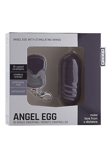 Фиолетовое виброяйцо Angel Egg с пультом ДУ - 2