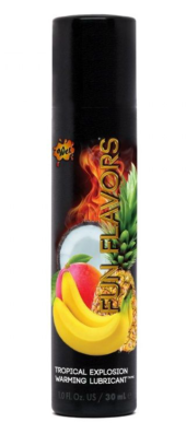 Разогревающий лубрикант Fun Flavors 4-in-1 Tropical Explosion с ароматом тропических фруктов - 30 мл. - 0