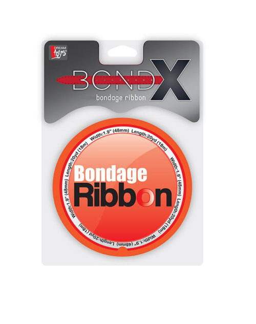 Красная лента для связывания BONDX BONDAGE RIBBON - 18 м. - 1