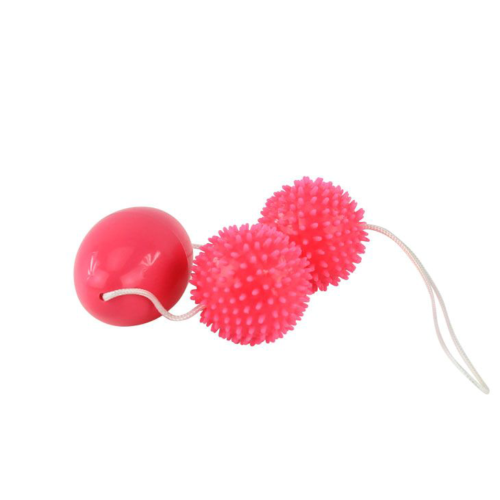 Розовые тройные анальные шарики - 2
