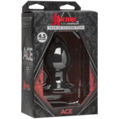 Чёрная анальная пробка Kink Ace Silicone Plug 4.5 - 11,43 см. - 1