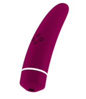 Фиолетовый вакуумный клиторальный вибромассажер Personal vibrator HIKY - 7