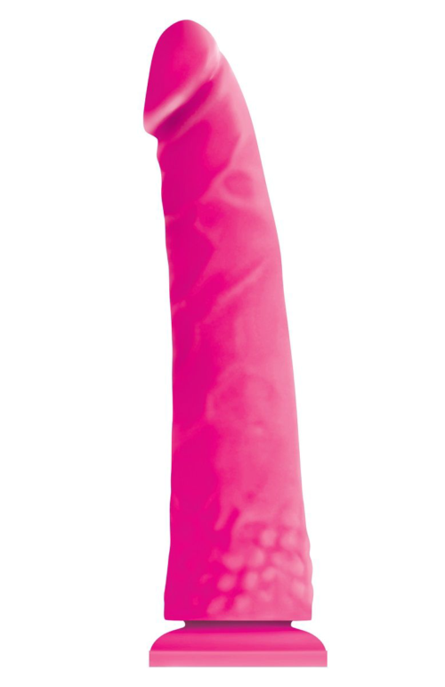 Розовый фаллоимитатор без мошонки Pleasures Thin 8 Dildo - 20 см. - 0