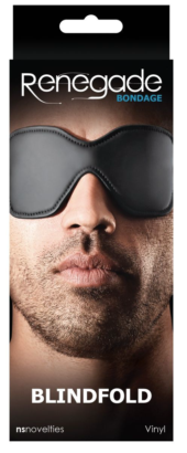 Черная маска-шоры на глаза Blindfold - 1