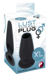 Большая пробка с тоннелем Lust Tunnel Plug XL - 13 см. - 3