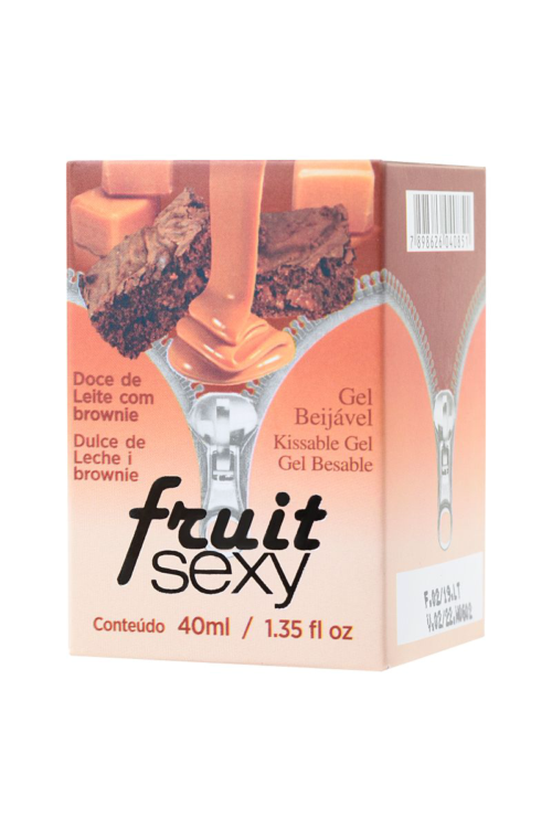 Массажное масло FRUIT SEXY с ароматом сладкого брауни и разогревающим эффектом - 40 мл. - 1
