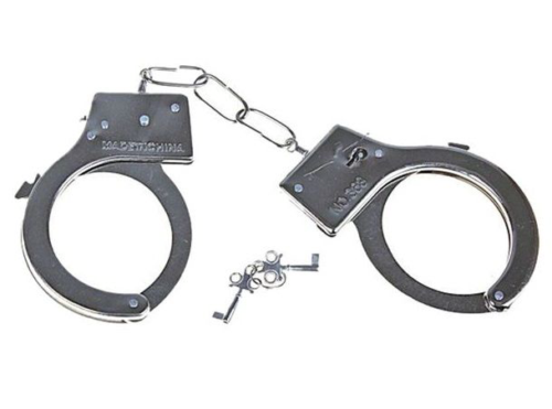 Металлические наручники с регулируемыми браслетами - 0