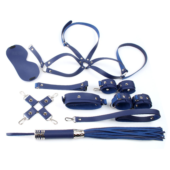 Синий набор БДСМ-девайсов Bandage Kits - 0