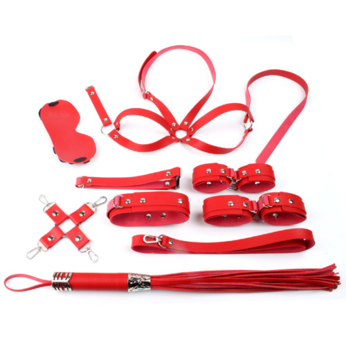Красный набор БДСМ-девайсов Bandage Kits - 0