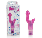Розовый вибромассажер Bunny Kiss - 2