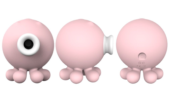 Нежно-розовый вакуумный клиторальный стимулятор-осьминог OCTOPI - 2
