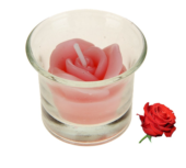 Свеча восковая аромат розы - 0