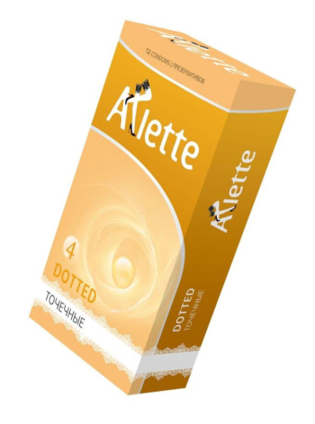 Презервативы Arlette Dotted с точечной текстурой - 12 шт.
