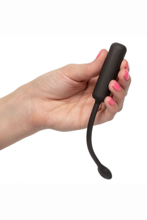 Черное виброяйцо с браслетом-пультом Wristband Remote Petite Bullet - 5