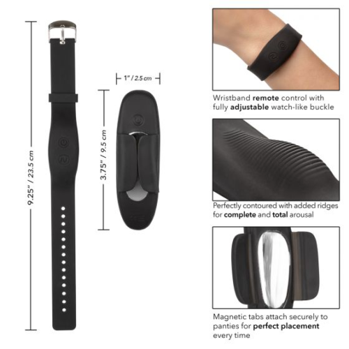 Стимулятор в трусики с пультом-браслетом Lock-N-Play Wristband Remote Panty Teaser - 2