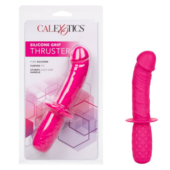 Розовый стимулятор Silicone Grip Thruster - 3