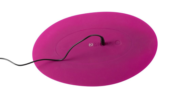 Ярко-розовый клиторальный стимулятор с пультом ДУ VibePad - 5