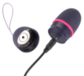 Темно-фиолетовое виброяйцо с пультом ДУ Remote Controlled Love Bullet - 3