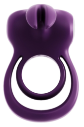 Фиолетовое эрекционное кольцо VeDO Thunder Bunny - 1