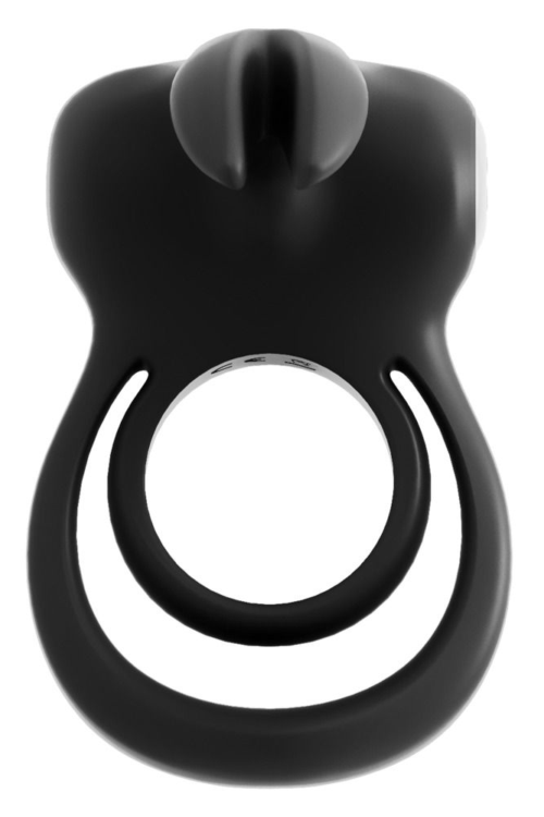 Черное эрекционное кольцо VeDO Thunder Bunny - 1