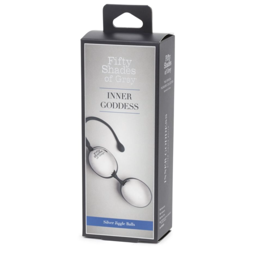 Серебристо-черные вагинальные шарики Inner Goddess Silver Jiggle Balls - 2