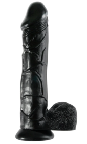 Чёрный фаллоимитатор-гигант 12 Mega Dildo -32,4 см. - 0