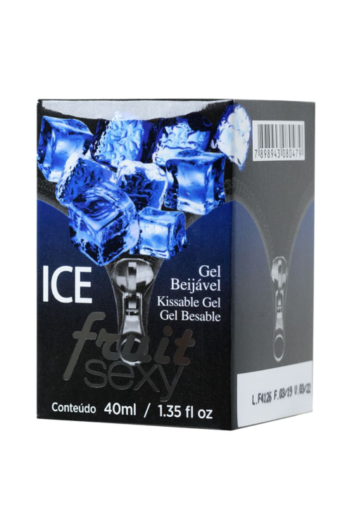 Массажное масло FRUIT SEXY Ice с ароматом ледяной мяты и разогревающим эффектом - 40 мл. - 1