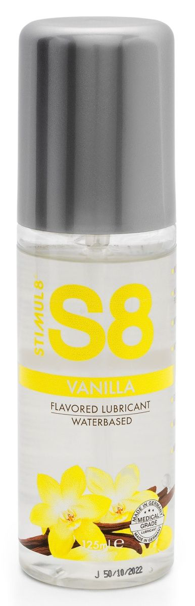 Лубрикант на водной основе Stimul8 Flavored Lube с ванильным ароматом - 125 мл. - 0