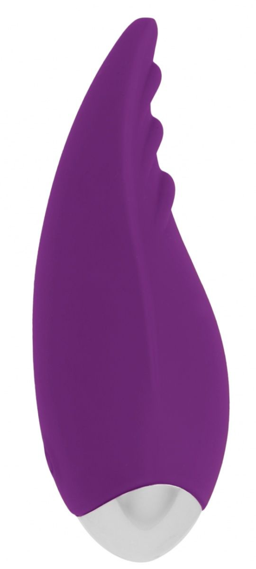 Фиолетовый клиторальный стимулятор Nanci - 10,5 см. - 1