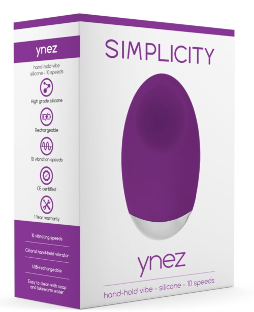 Фиолетовый клиторальный вибростимулятор Ynez - 11,5 см. - 2