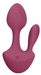 Розовый анально-вагинальный вибратор Sofia - 13 см. - 0
