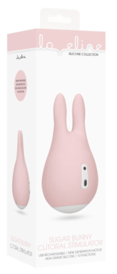 Розовый клиторальный стимулятор Sugar Bunny - 9,5 см. - 1