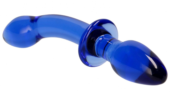 Синий двусторонний анальный стимулятор Doubler - 18 см. - 3
