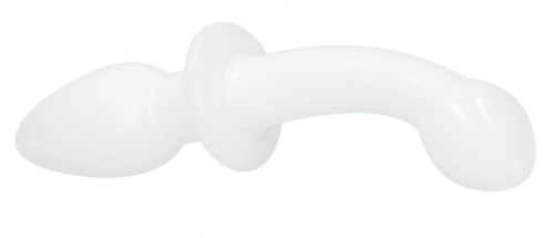 Белый двусторонний анальный стимулятор Doubler - 18 см. - 3