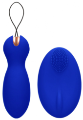 Синие вагинальные шарики Purity с пультом ДУ - 4