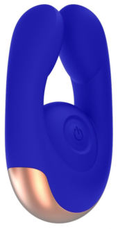 Синий клиторальный стимулятор Fancy - 9,8 см. - 0