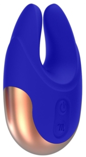 Синий клиторальный стимулятор Lavish - 8,9 см. - 0