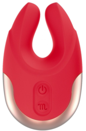 Красный клиторальный стимулятор Lavish - 8,9 см. - 1