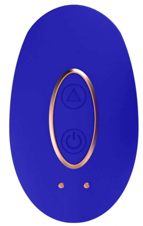 Синий клиторальный стимулятор Precious - 6,4 см. - 0