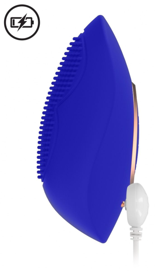 Синий клиторальный стимулятор Precious - 6,4 см. - 3