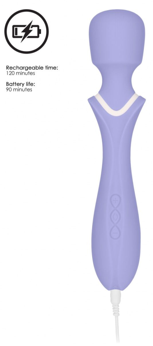 Фиолетовый вибромассажер-жезл Jiggle - 1