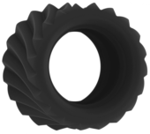 Черное эрекционное кольцо SONO №40 - 0
